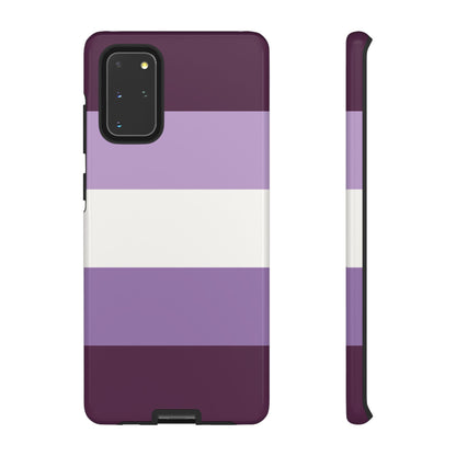 Samsung Galaxy S20+ / Glossy Phone Case - Purple Stripe Pattern Phone Case