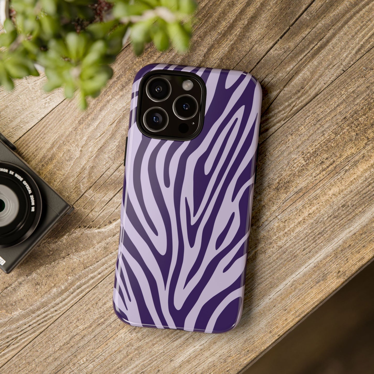 Boutique Lavender Tiger Print Phone Case