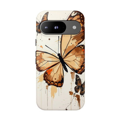 Google Pixel 9 / Glossy Phone Case - Acrylic Style Butterflies Design Phone Case