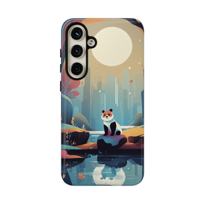 Stylised Panda Design Phone Case - Multicolor Phone Case - Samsung Galaxy S24 Plus / Glossy