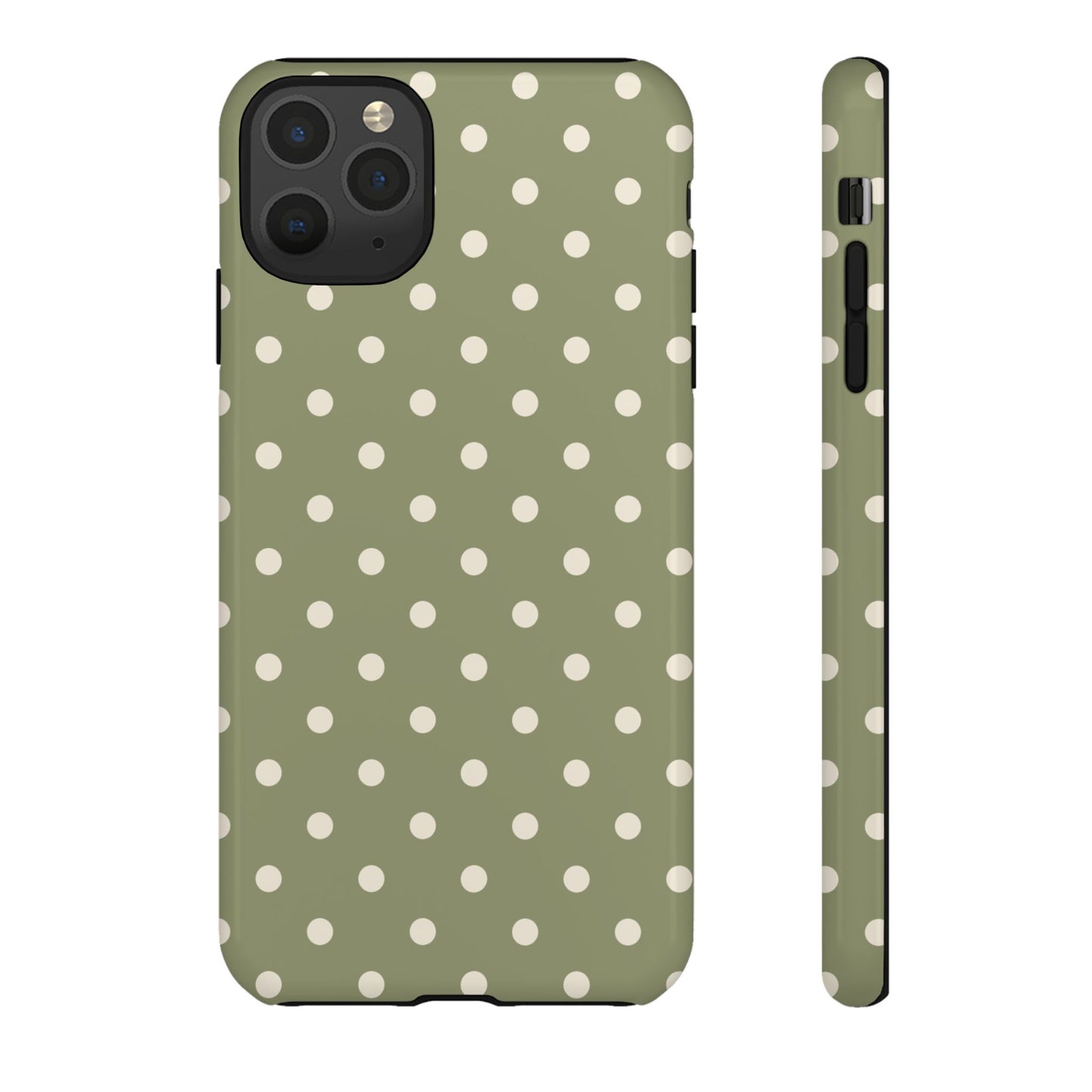 Green & White Dot Pattern Phone Case