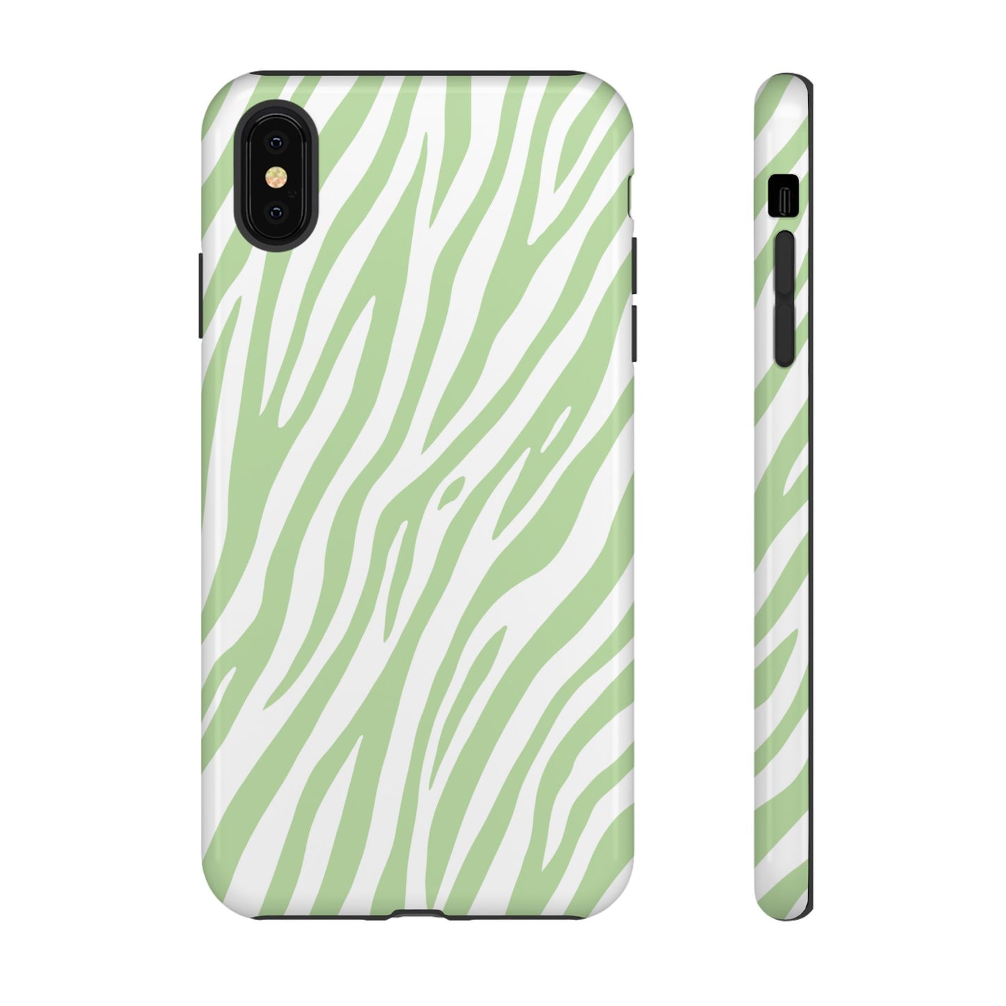 Mint Tiger Print Phone Case