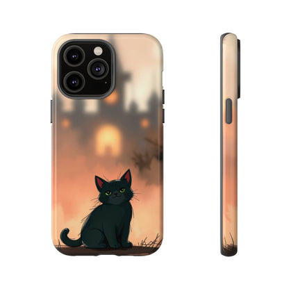 Cute Gothic Cat Design Phone Case - Multicolor Phone Case - iPhone 14 Pro Max / Glossy