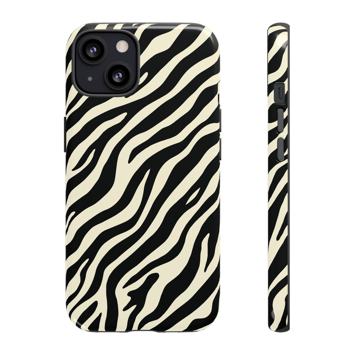 Chic Ivory Zebra Print Phone Case