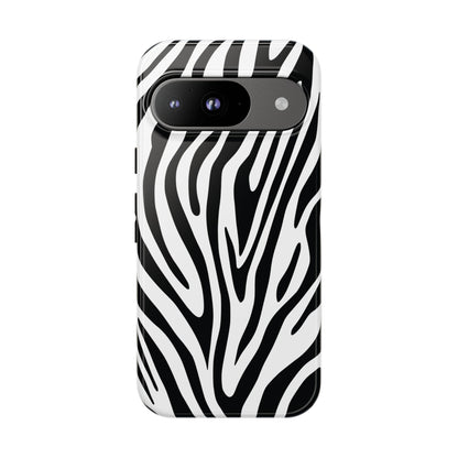 Classic Monochrome Tiger Print Phone Case