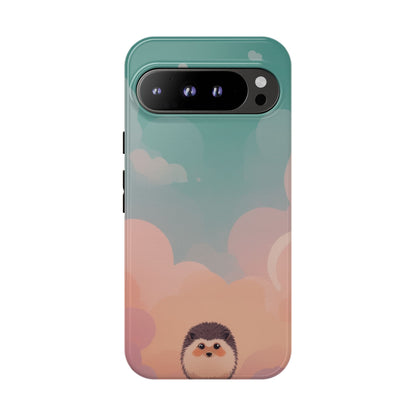 Cute Hedgehog & Cloud Design Phone Case - Multicolor Phone Case - Google Pixel 9 Pro XL / Glossy