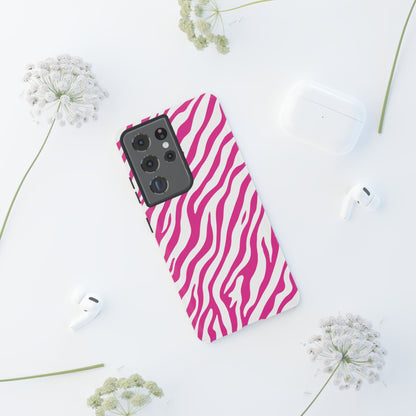 Stylish Hot Pink Zebra Print Phone Case