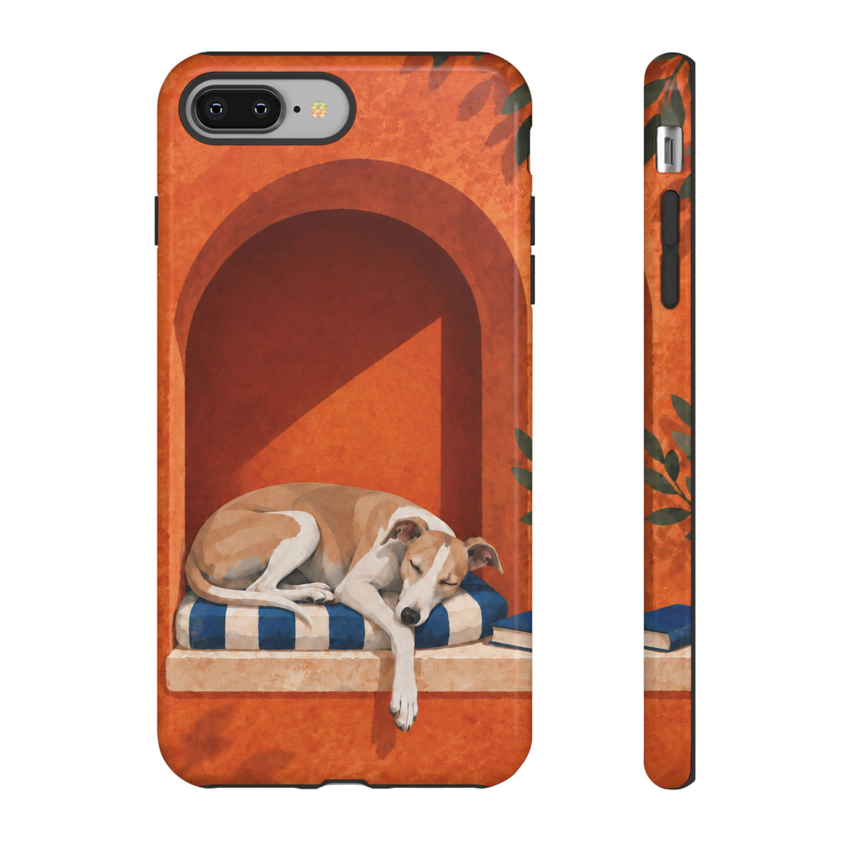 Whippet Siesta Nook Phone Case - Multicolor Phone Case - iPhone 8 Plus / Glossy