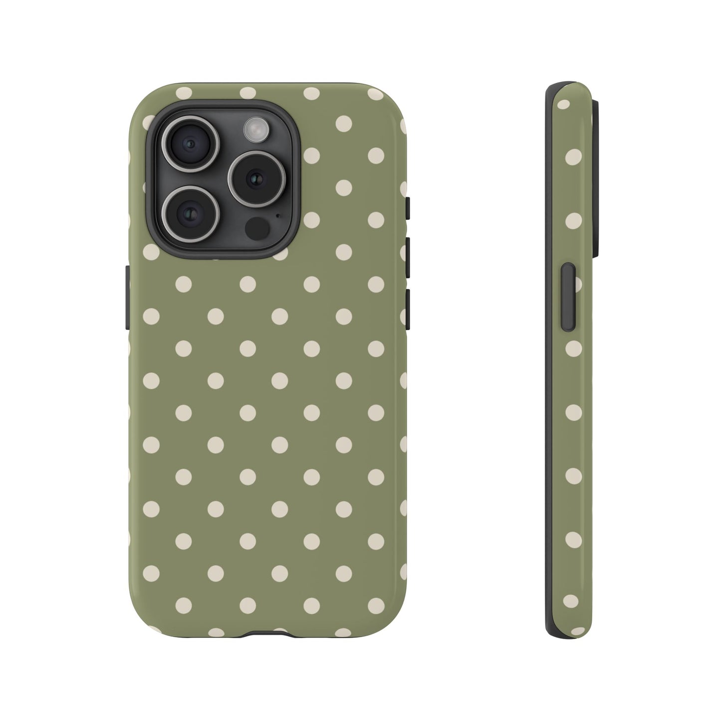 Green & White Dot Pattern Phone Case