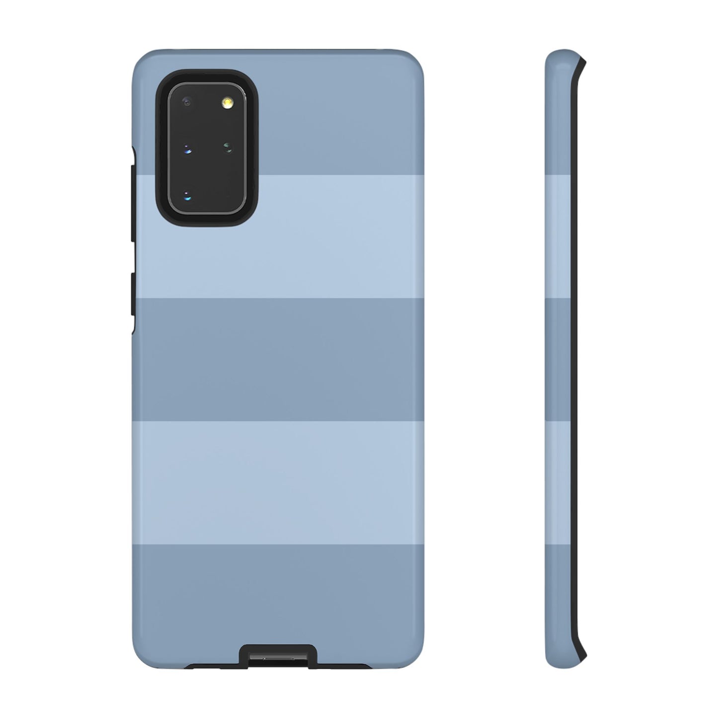 Light Blue Horizontal Stripe Pattern Phone Case - Blue Phone Case - Samsung Galaxy S20+ / Glossy