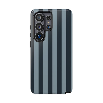 Dark Blue Stripe Pattern Phone Case - Blue Phone Case - Samsung Galaxy S26 Ultra / Glossy