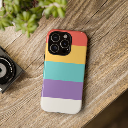 Pastel Rainbow Stripe Pattern Phone Case - Phone Case
