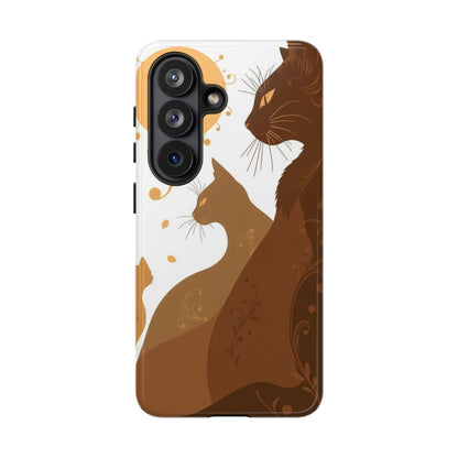 Abstract Cat Pattern Design Phone Case - Multicolor Phone Case - Samsung Galaxy S26 / Glossy