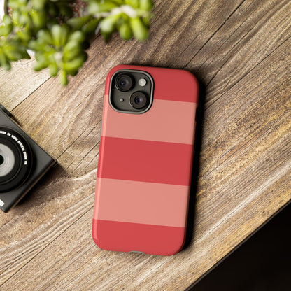 Pink Horizontal Stripe Pattern Phone Case - Pink Phone Case