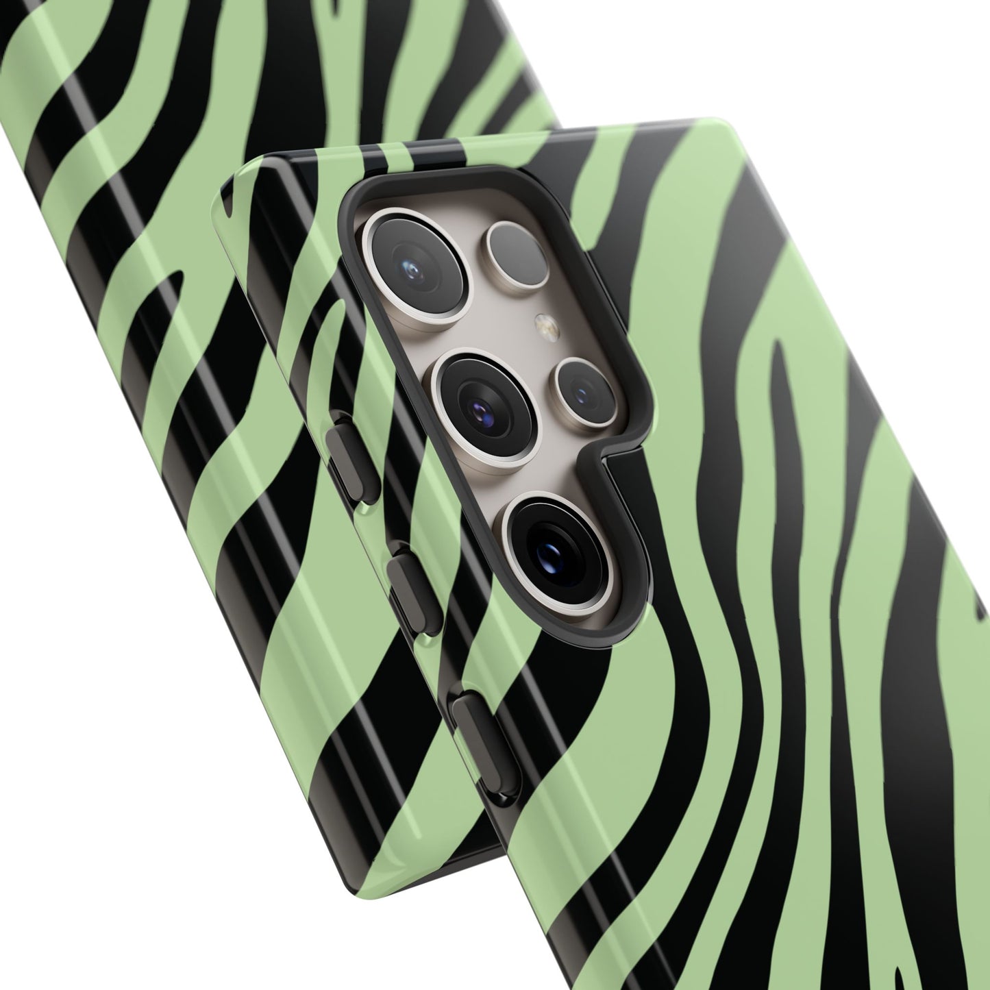Modern Mint Zebra Print Phone Case