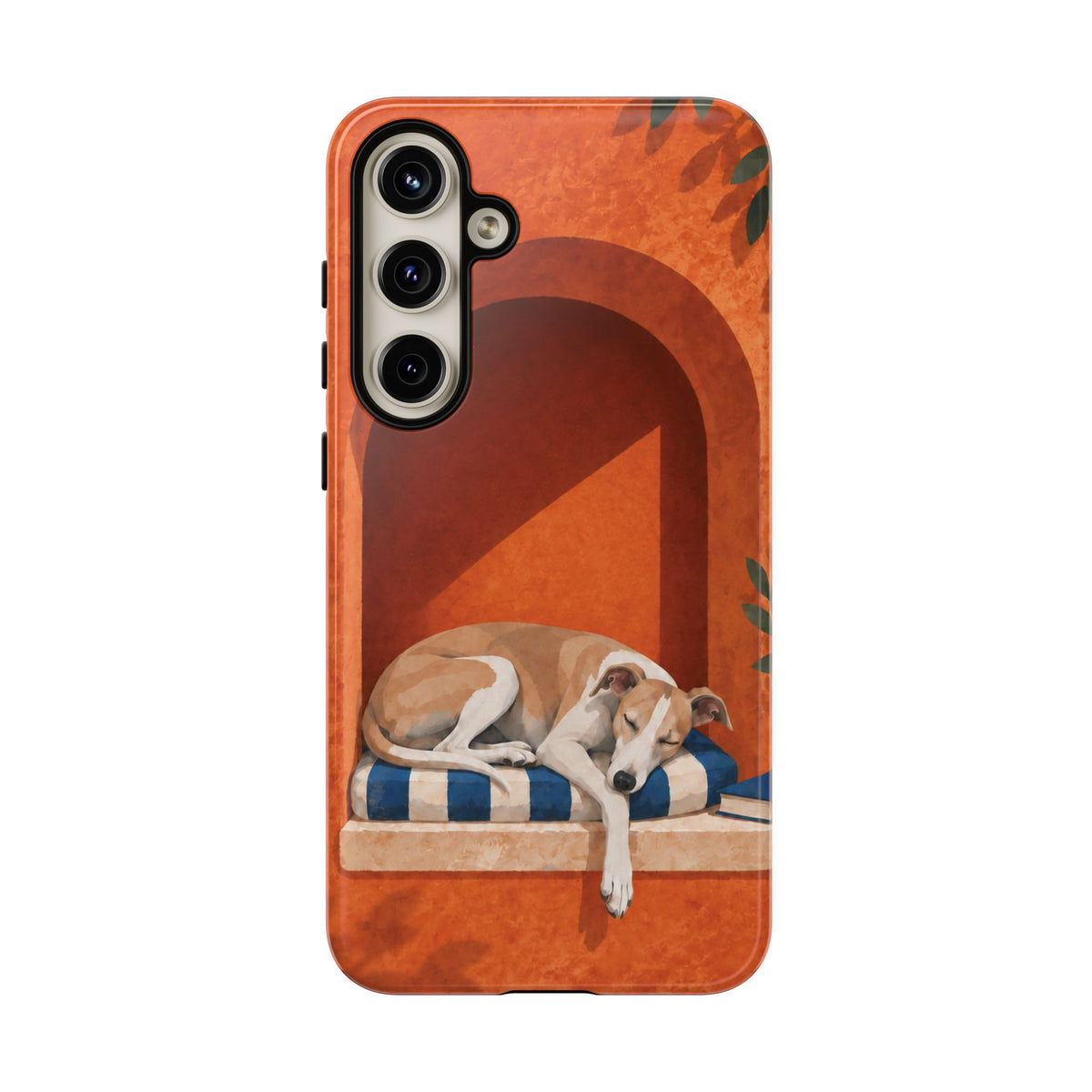 Whippet Siesta Nook Phone Case - Multicolor Phone Case - Samsung Galaxy S24 Plus / Glossy