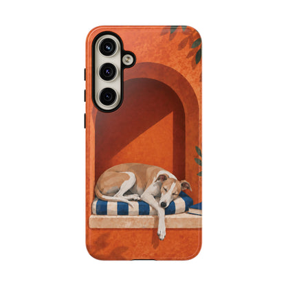 Whippet Siesta Nook Phone Case - Multicolor Phone Case - Samsung Galaxy S24 Plus / Glossy