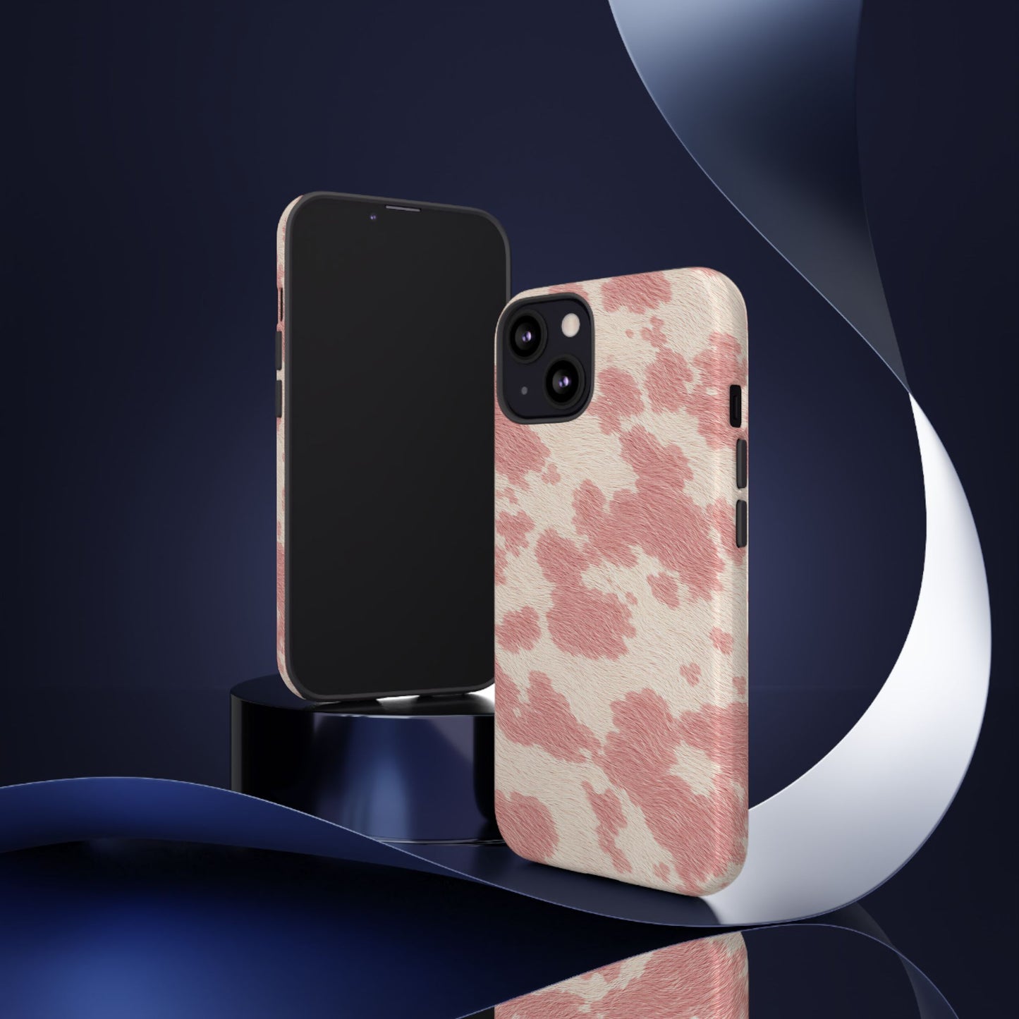 Pretty Blush Cow Print Phone Case
