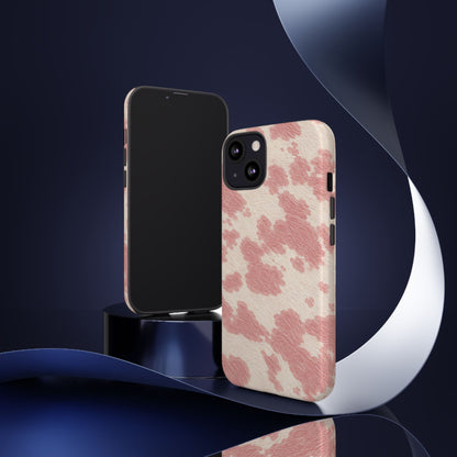 Pretty Blush Cow Print Phone Case