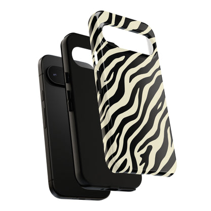 Chic Ivory Zebra Print Phone Case