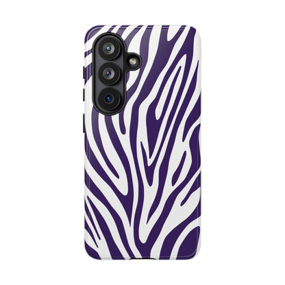Graphic Purple Tiger Print Phone Case