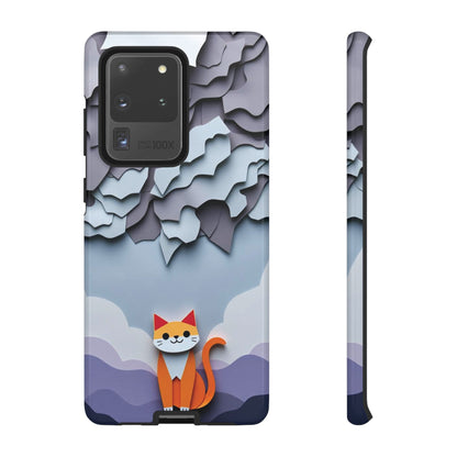 Papier-mâché Cat Design Phone Case