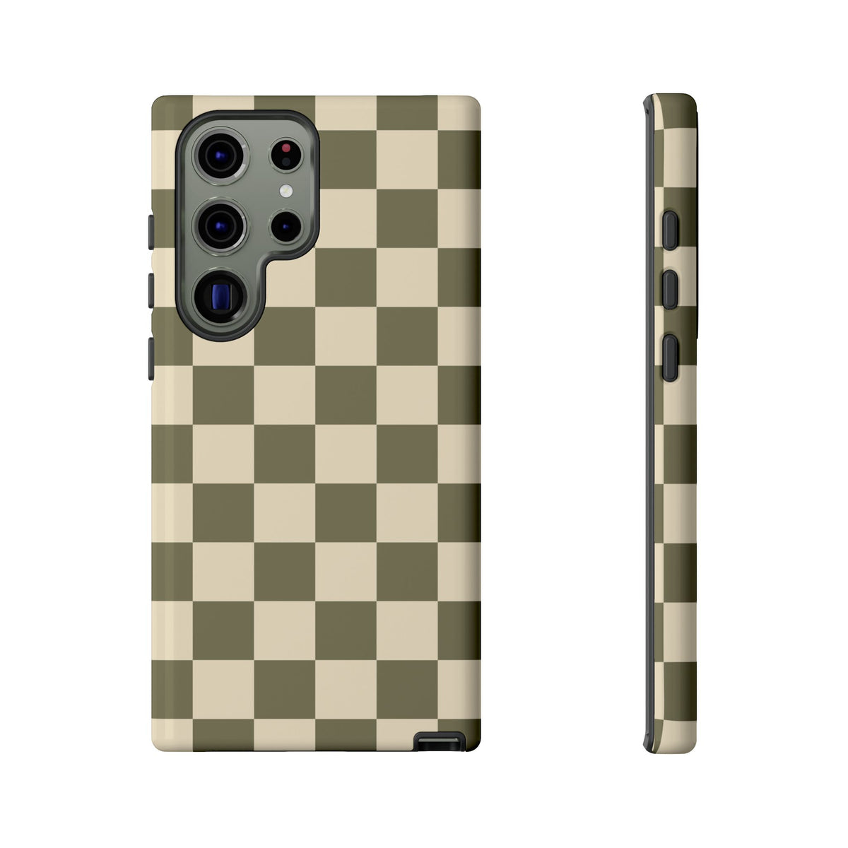 Green Checked Pattern Phone Case - Green Phone Case - Samsung Galaxy S23 Ultra / Glossy