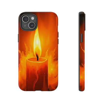 Red Candle Phone Case - Multicolor Phone Case - iPhone 15 Plus / Glossy