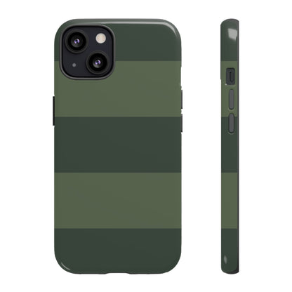 Green Horizontal Stripe Pattern Phone Case - Green Phone Case - iPhone 13 / Glossy