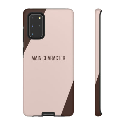 Samsung Galaxy S20+ / Glossy Phone Case - Sassy Statement Case ’Main Character’ in Pink & Brown