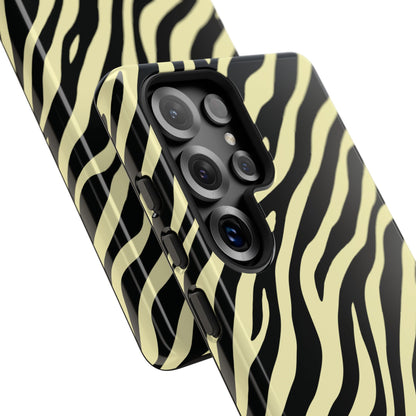 Stylish Neutral Zebra Print Phone Case