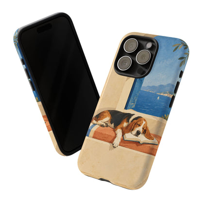 Basset Hound Unfinished Chapter Phone Case - Multicolor Phone Case