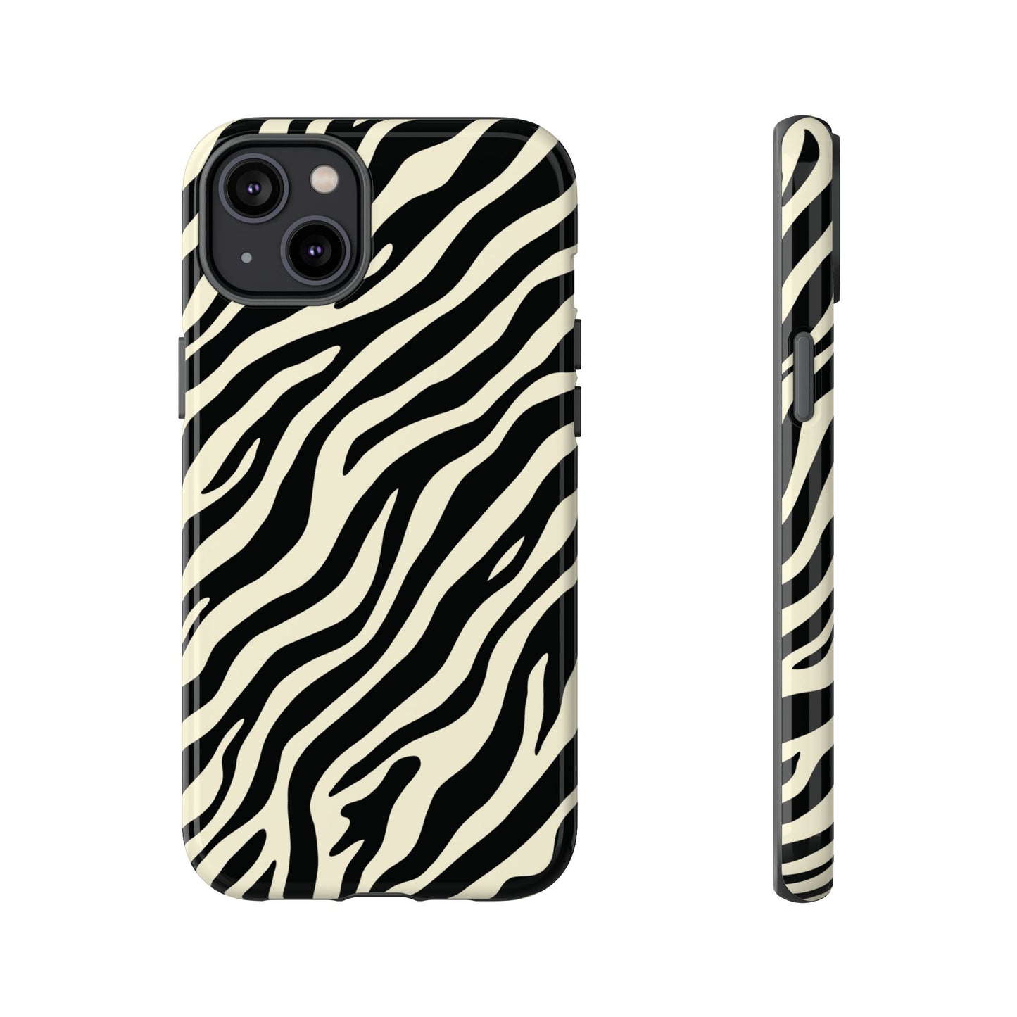 Chic Ivory Zebra Print Phone Case