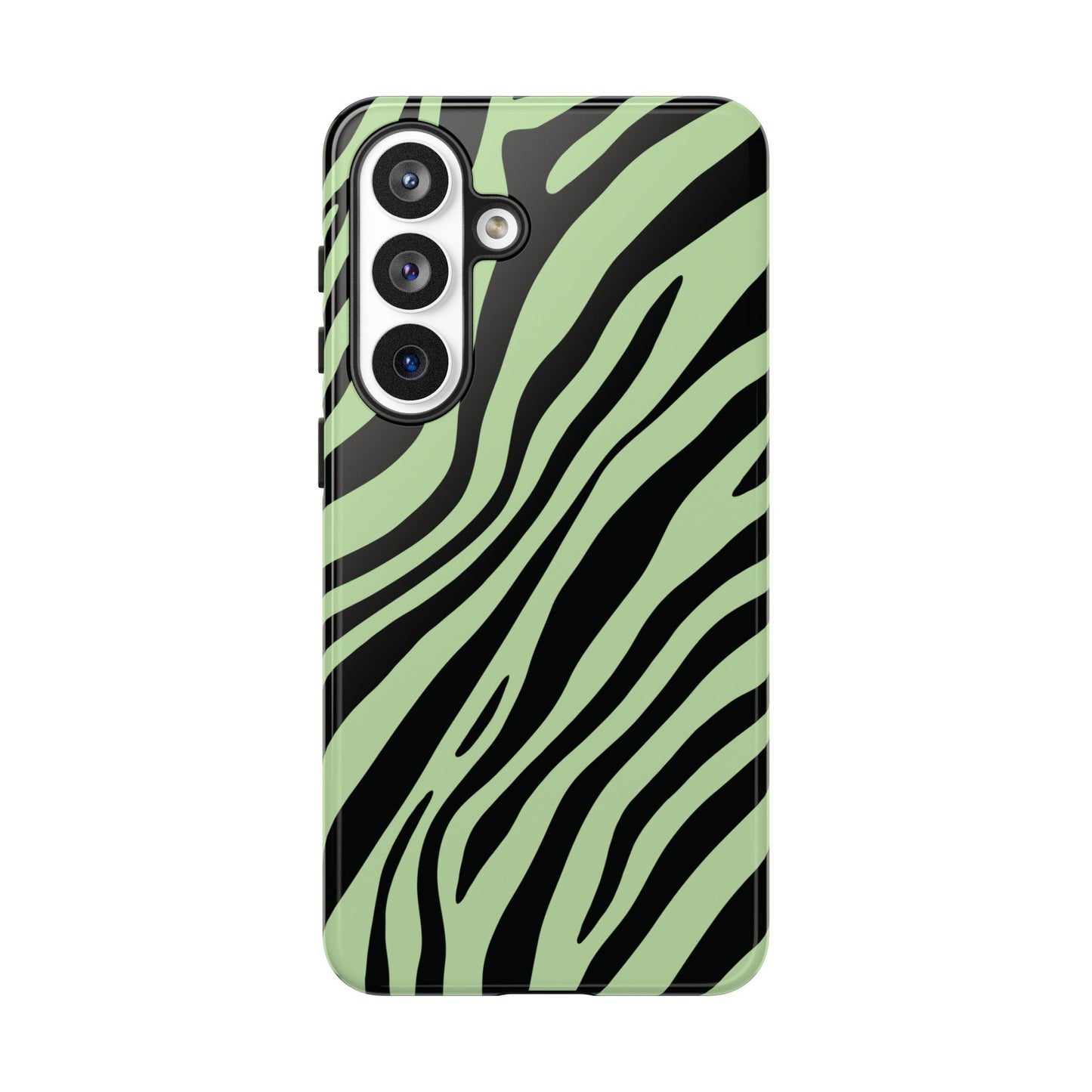 Modern Mint Zebra Print Phone Case