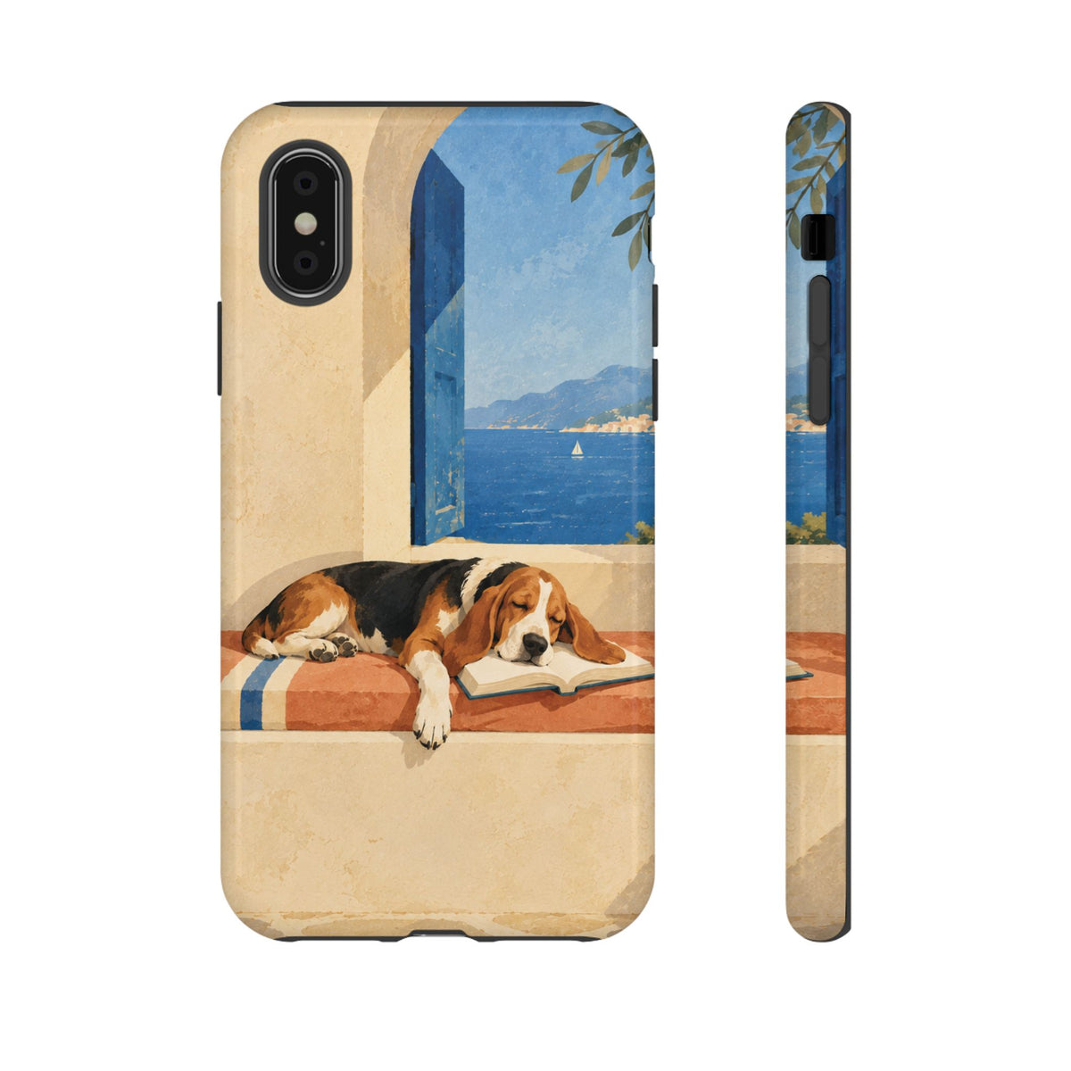 Basset Hound Unfinished Chapter Phone Case - Multicolor Phone Case - iPhone XS / Glossy