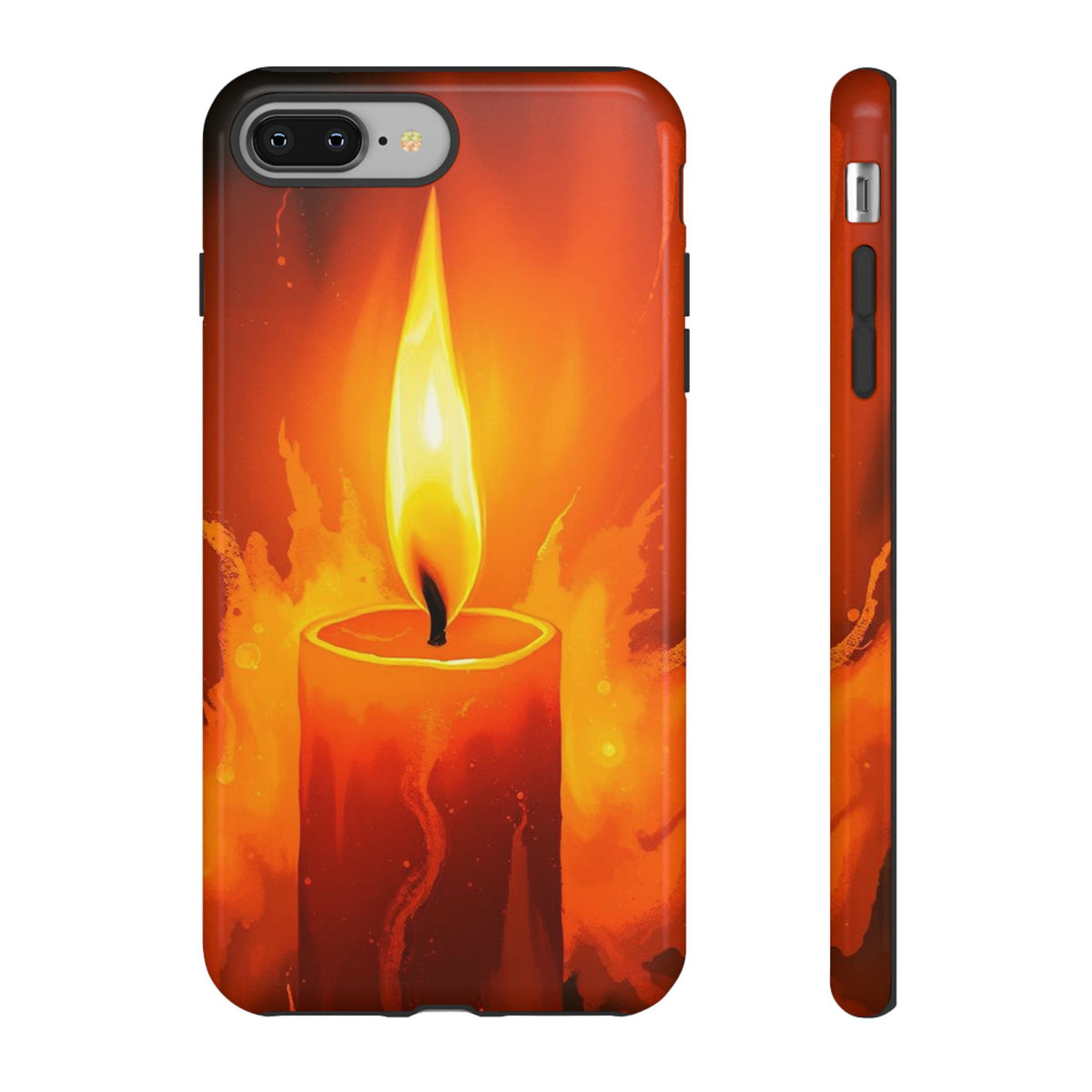 Red Candle Phone Case - Multicolor Phone Case - iPhone 8 Plus / Glossy