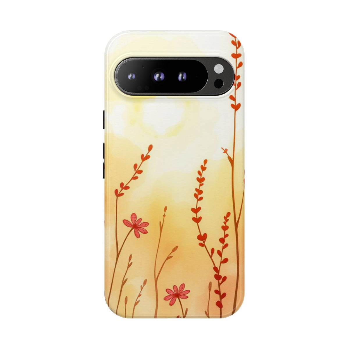 Boho Chic Watercolour Wildflower Dusk Pattern Phone Case - Multicolor Phone Case - Google Pixel 9 Pro XL / Glossy