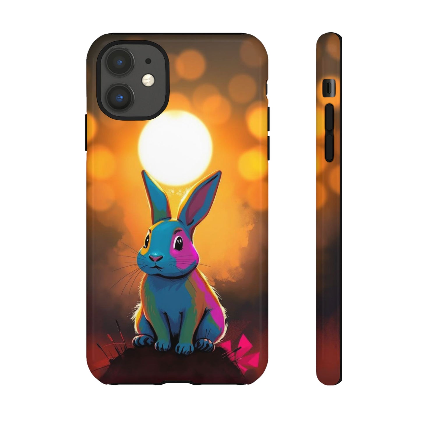 iPhone 11 / Glossy Phone Case - Pop Art Rabbit Design Phone Case