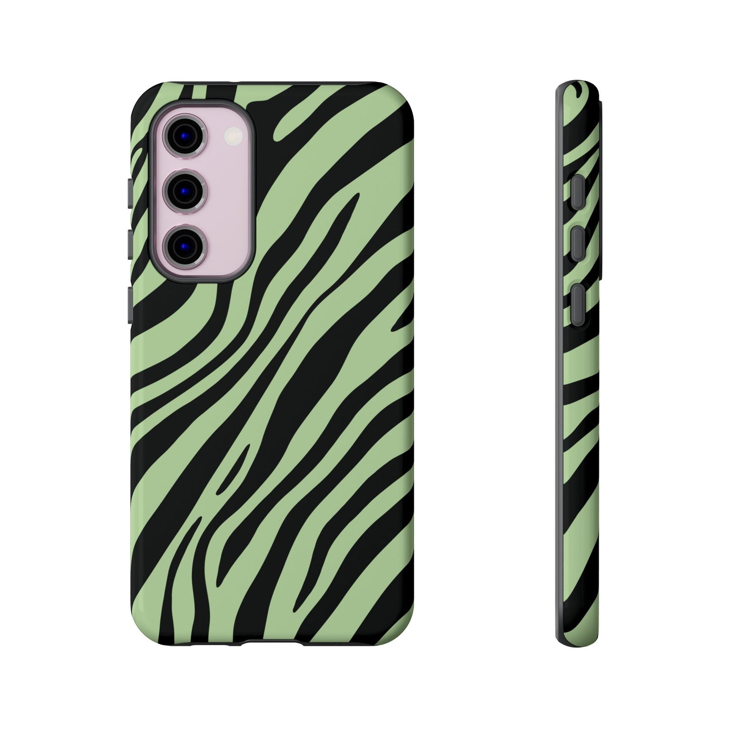 Modern Mint Zebra Print Phone Case