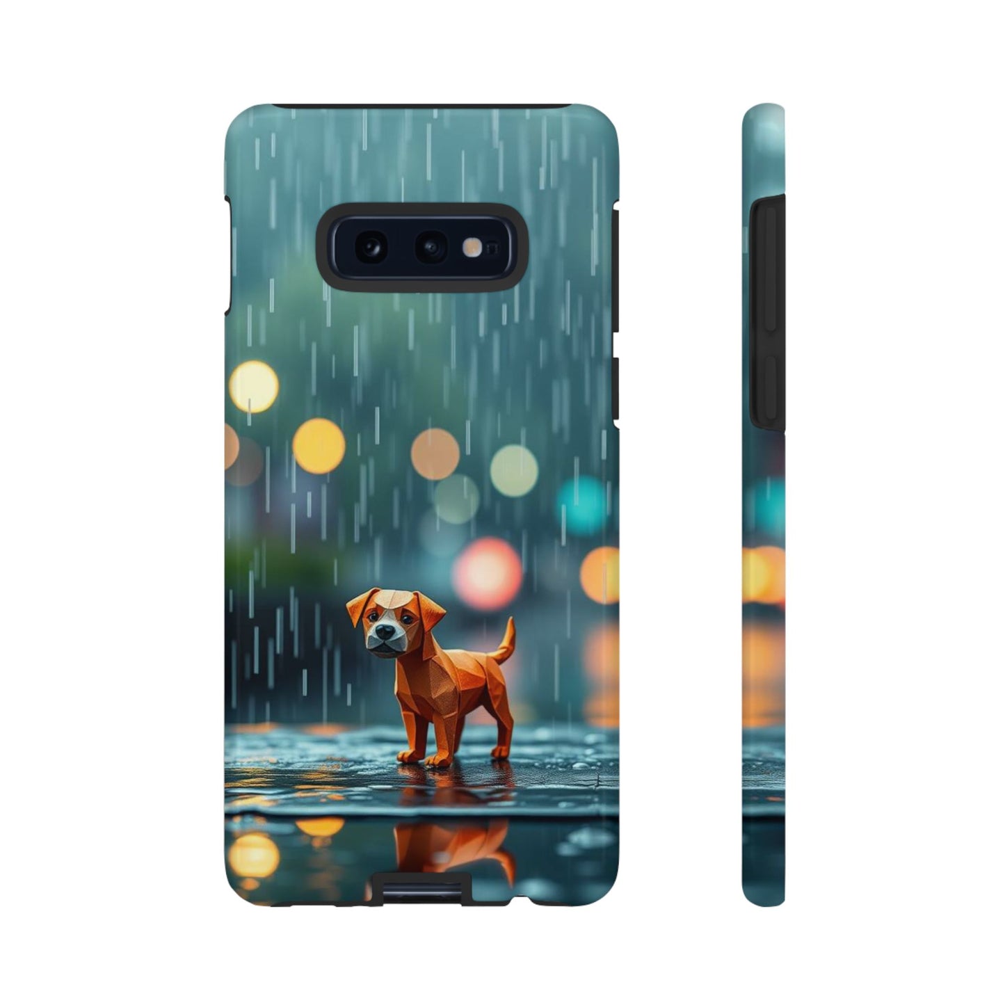 Samsung Galaxy S10E / Glossy Phone Case - Origami ’Soggy Dog’ Design Phone Case