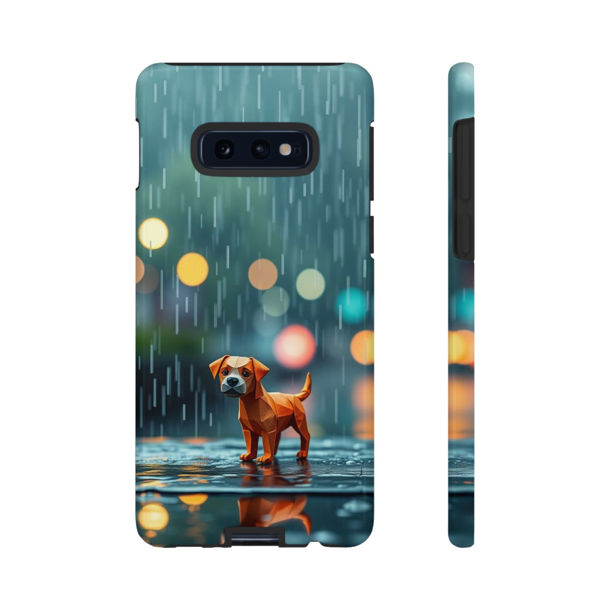 Cute Origami ’Soggy Dog’ Design Phone Case - Multicolor Phone Case - Samsung Galaxy S10E / Glossy