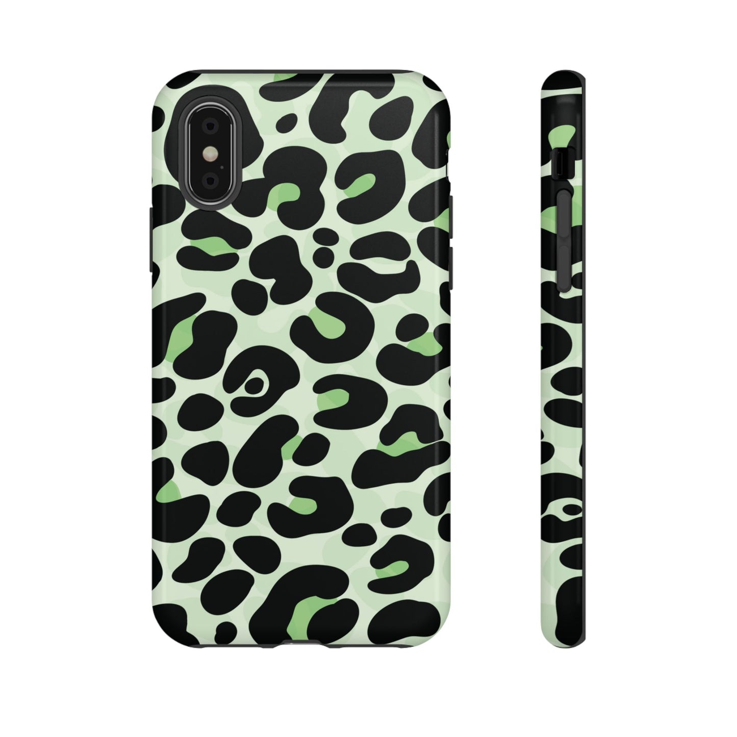 Chic Sage Leopard Print Phone Case