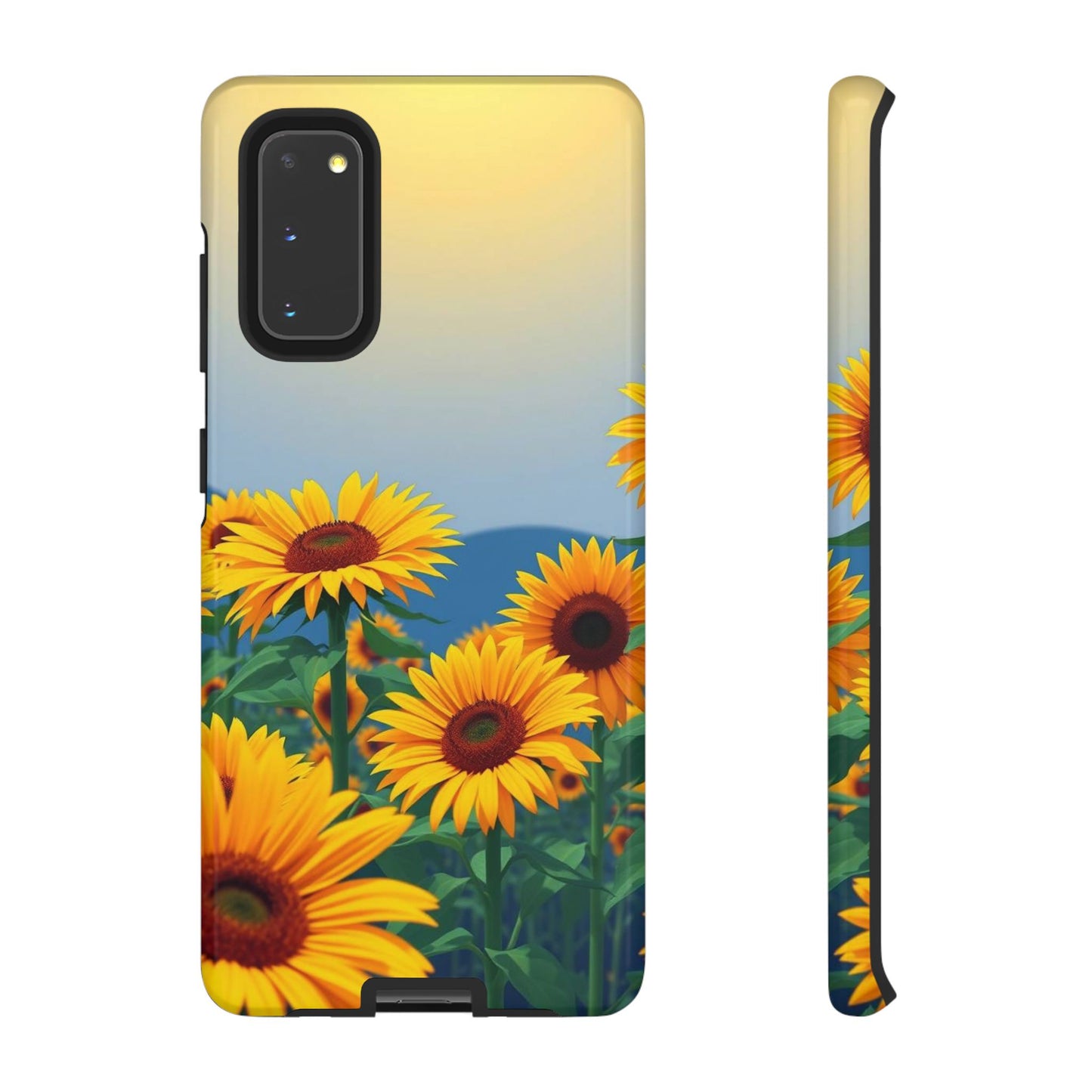 Samsung Galaxy S20 / Glossy Phone Case - Sunflowers Design Phone Case