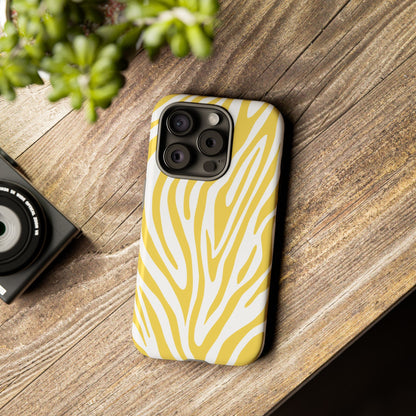 Graphic Yellow Tiger Print Phone Case