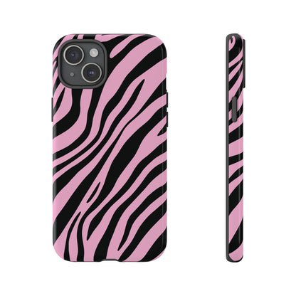Modern Blush Zebra Print Phone Case