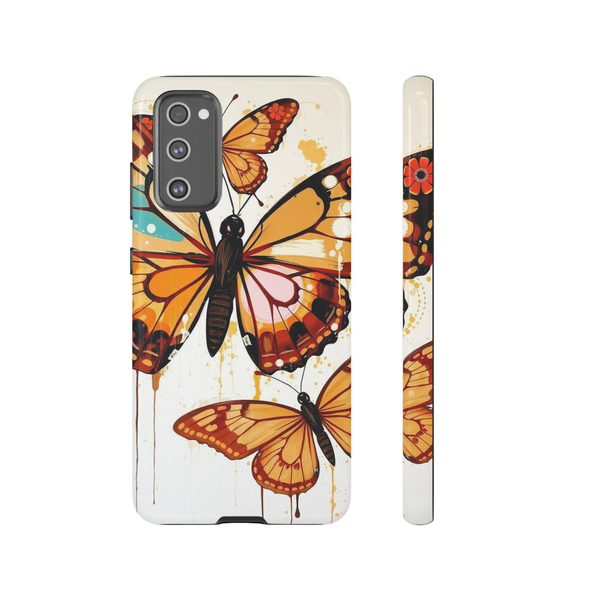 Abstract Butterflies Design Phone Case - Multicolor Phone Case - Samsung Galaxy S20 FE / Glossy