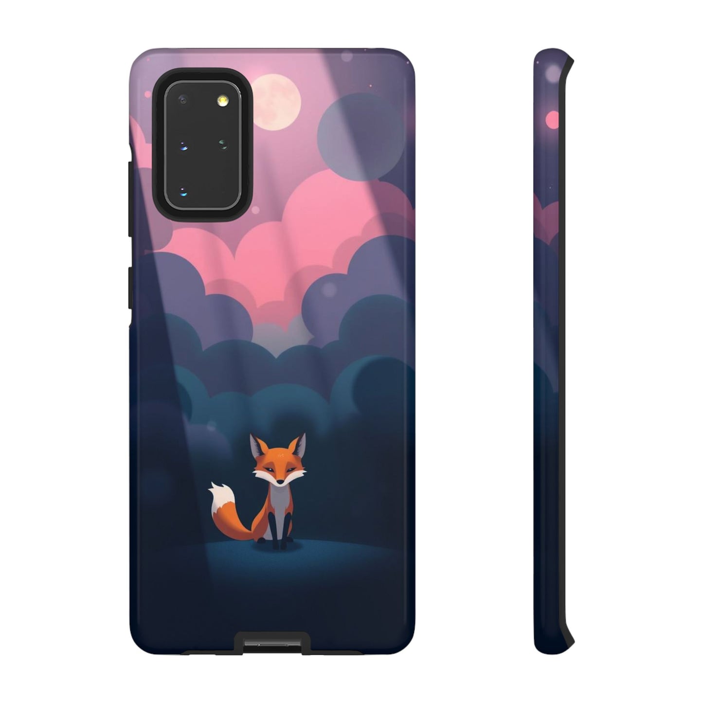 Samsung Galaxy S20+ / Glossy Phone Case - Moody Pop Art Fox Design Phone Case