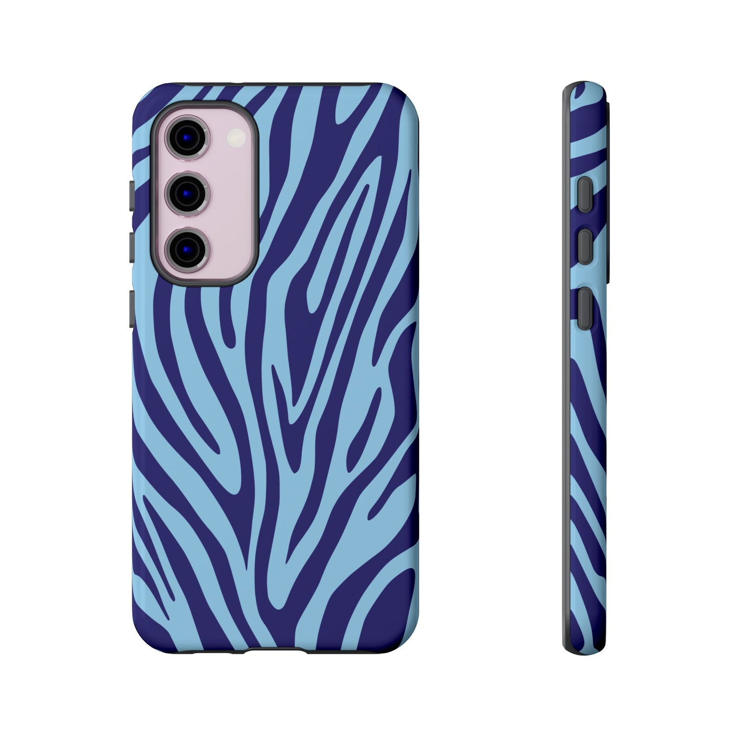 Boutique Sky Blue Tiger Print Phone Case