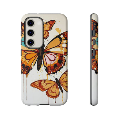 Samsung Galaxy S23 / Glossy Phone Case - Abstract Butterflies Design Phone Case