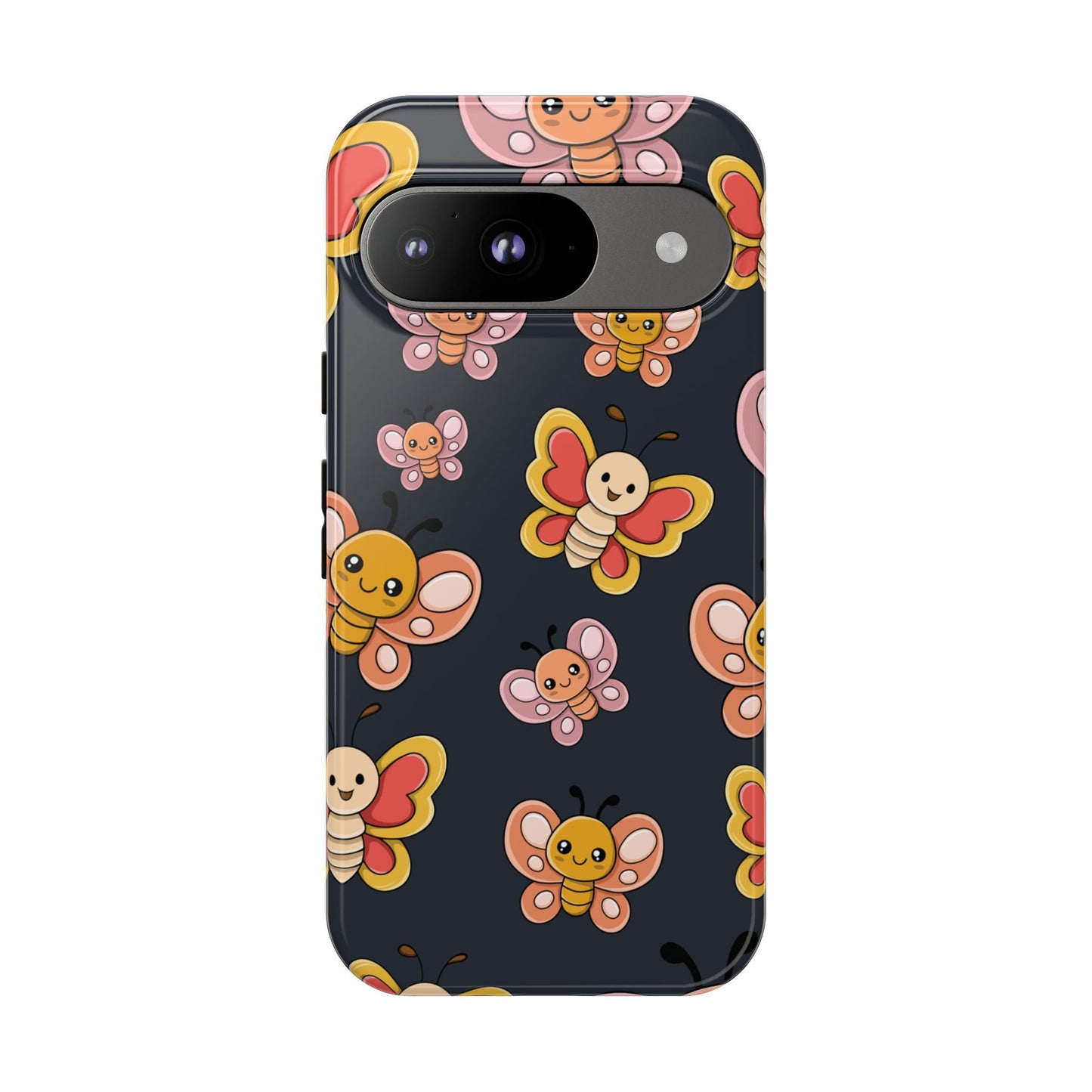 Grey Butterfly Sticker Design Phone Case - Grey Phone Case - Google Pixel 9 / Glossy